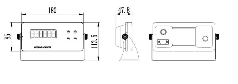 LP7515称重仪表规格尺寸